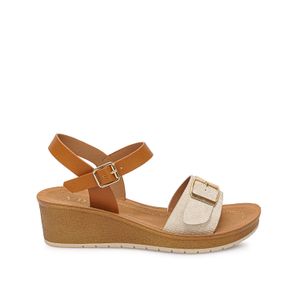 Sandalia D'orsay Casual CAMI-2610 Hueso/Nat ADV