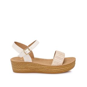 Sandalia D'orsay Casual CAMI-2611 Blanco ADV