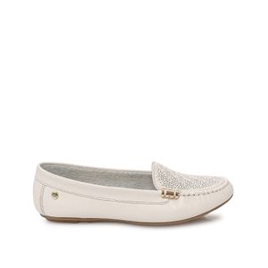 Zapato Mocasín Casual CORE-2101 Blanco Sof Viale Cuero