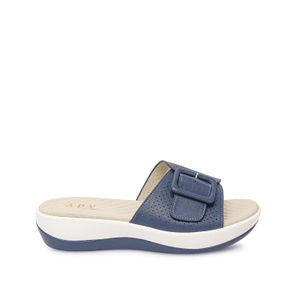 Sandalia Slide Casual LAU-2605 Azul Denim ADV