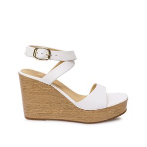 Sandalia D'orsay Casual SOFI-2605 Blanco Viale Cuero
