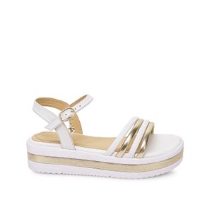 Sandalia D'orsay Casual YADIRA-2603 Hueso/Dorado Piazza Kids