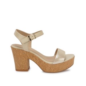 Sandalia D'orsay Casual ALE-2607 Marfil/Champ Viale Cuero