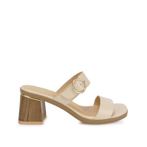 Sandalia Strap Casual LINDA-2607 Vainilla Viale Cuero