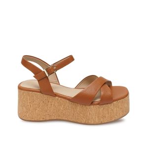 Sandalia D'orsay Casual ALE-2630 Natural Viale Cuero