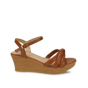 Sandalia D'orsay Casual ECO-2602 Natural Viale Cuero